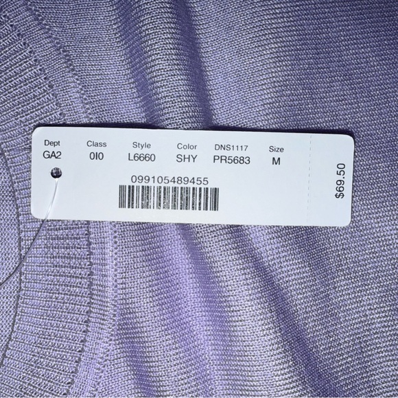 J. Crew Lavender Silk Blend Short Sleeve Crewneck Sweater sz Medium new nwt - Picture 9 of 10